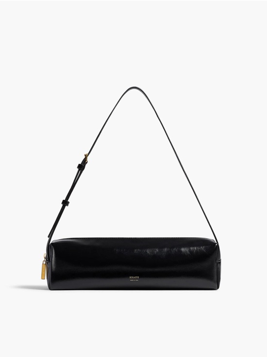 KHAITE Handbags - Khaite Kye Black Leather Shoulder Bag